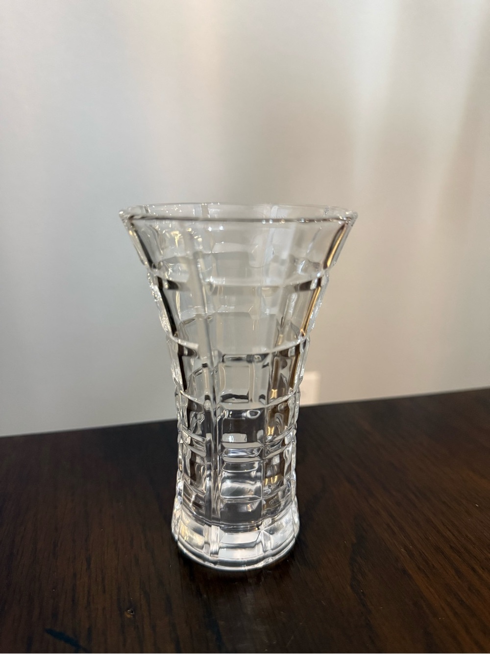 Vintage Mikasa Monarchy Crystal Bud Vase 4.75" Tall